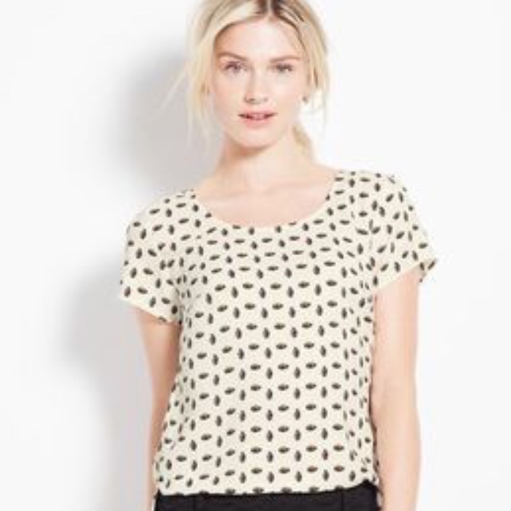 pineapple print blouse
